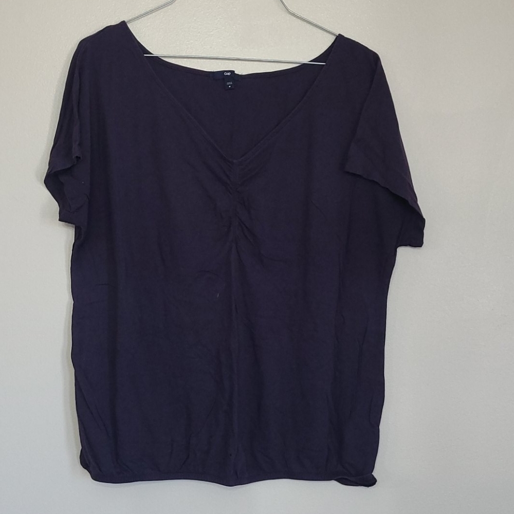 Short sleeve deep purple shirt